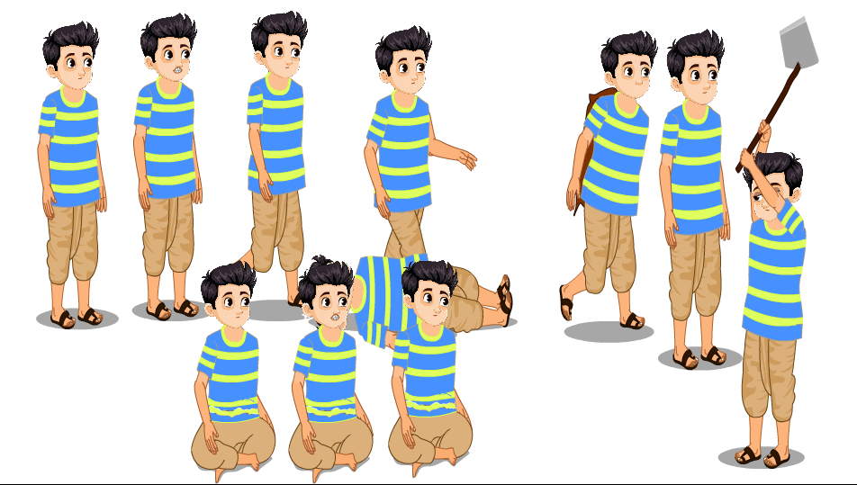 10 Human Characters for Adobe Animate CC – Character Bundle Download - Image 9