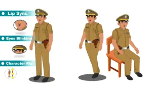 Adobe Animate CC Police Cartoon Character Download – Editable FLA Character | FreeToon