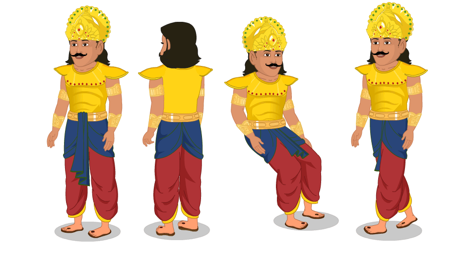 King Adobe Animate CC Cartoon Character β Multipose Rigging Character for 2D Animation | ToonVexa - Image 2