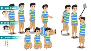 Farmer Boy Cartoon Character for Adobe Animate CC β Rigged Farmer Character Download | ToonVexa