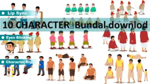 Adobe Animate CC 10 Man Character Bundle – Rigged Cartoon Characters Download | ToonVexa