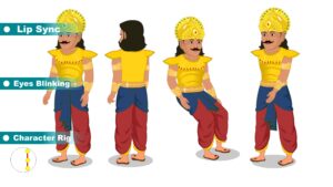 King Adobe Animate CC Cartoon Character – Multipose Rigging Character for 2D Animation | ToonVexa