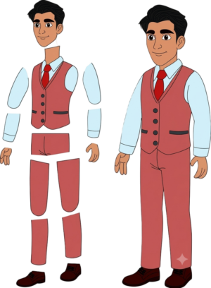 Businessman Cartoon Character Body Parts SVG & PNG Download | ToonVexa
