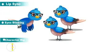 Bird Cartoon Character Rigging for Adobe Animate CC | ToonVexa